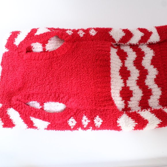 Hip Doggie Red White Snowflake Dog Hoodie Sweater ~M~ - Picture 4 of 6